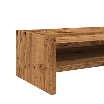 Monitor Stand Old Wood - Enhance Your Workspace | HipoMarket