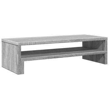 Monitor Stand Grey Sonoma | Engineered Wood - HipoMarket