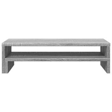 Monitor Stand Grey Sonoma | Engineered Wood - HipoMarket