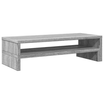 Monitor Stand Grey Sonoma | Engineered Wood - HipoMarket