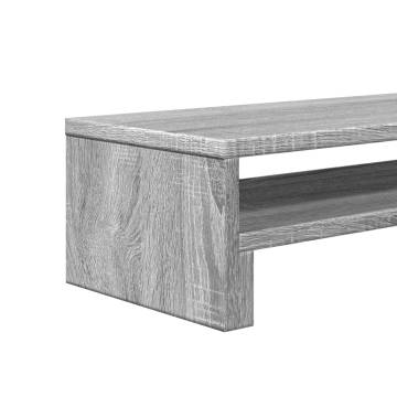 Monitor Stand Grey Sonoma | Engineered Wood - HipoMarket