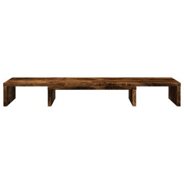 Adjustable Monitor Stand Riser - Smoked Oak | Hipomarket