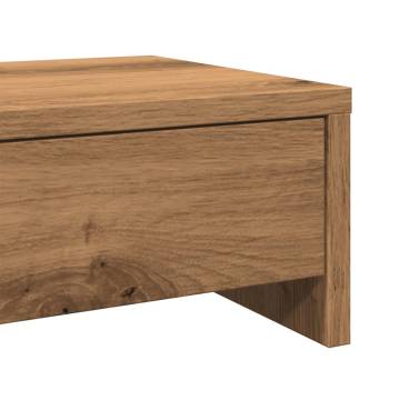 Monitor Stand with Drawers - Artisian Oak 100x27x15 cm