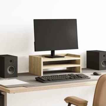 Monitor Stand Sonoma Oak - Enhance Your Workspace | HipoMarket