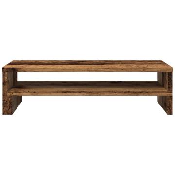 Monitor Stand in Old Wood - Durable & Stylish | HiPO Market