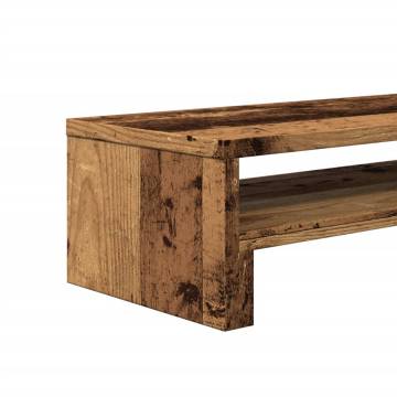 Monitor Stand in Old Wood - Durable & Stylish | HiPO Market