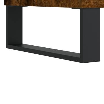 Stylish Smoked Oak Highboard | 34.5x34x180 cm | Durable Design