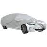 Silver Car Cover for Sedan with Buckle Straps - Water & UV Protection