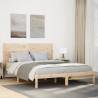  Extra Long Bed Frame without Mattress 140x210 cm Solid Wood Colour natural Size 140 x 210 cm 