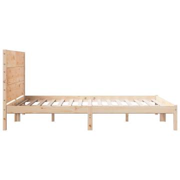 Extra Long Solid Wood Bed Frame 140x210 cm - HipoMarket