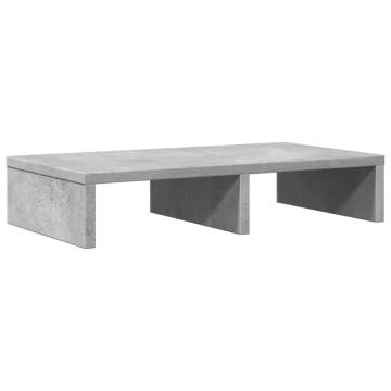 Monitor Stand - Concrete Grey, 50x27x10 cm | Hipomarket UK