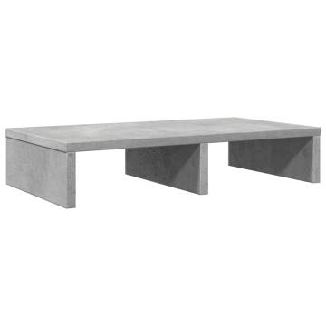 Monitor Stand - Concrete Grey, 50x27x10 cm | Hipomarket UK