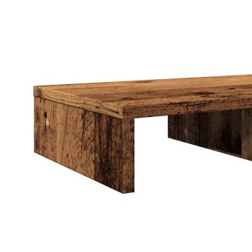 Monitor Stand Old Wood 50x27x10 cm - Enhance Your Workspace