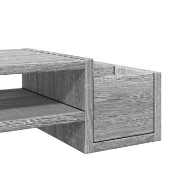 Monitor Stand with Storage - Grey Sonoma | HipoMarket UK