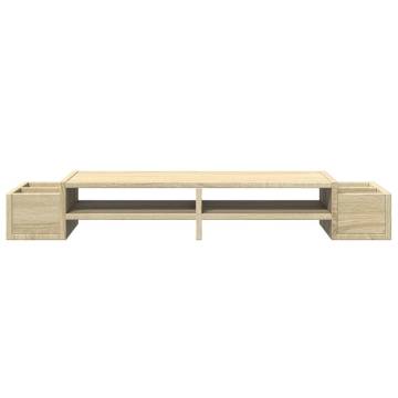 Monitor Stand with Storage - Sonoma Oak | Hipo Market