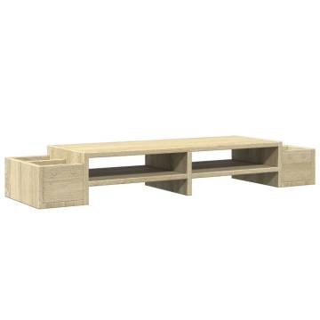 Monitor Stand with Storage - Sonoma Oak | Hipo Market