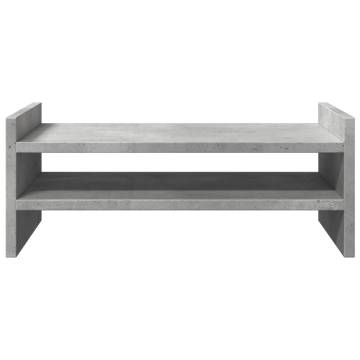 Concrete Grey Monitor Stand - Ergonomic & Stylish