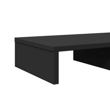 Monitor Stand Black - 50x27x10 cm Engineered Wood | HipoMarket