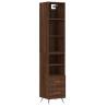 Highboard Brown Oak - Stylish Engineered Wood Storage