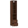 Highboard Brown Oak - Stylish Engineered Wood Storage