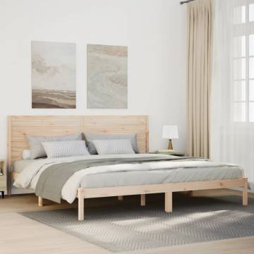 Extra Long Solid Wood Bed Frame 180x210 cm | HipoMarket