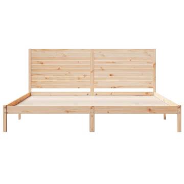 Extra Long Solid Wood Bed Frame 180x210 cm | HipoMarket