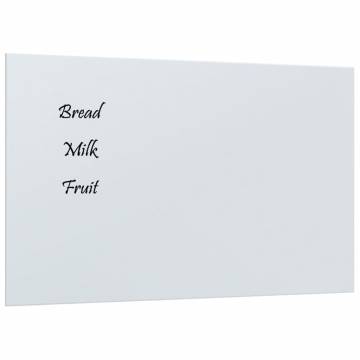 Wall-Mounted Magnetic Board 80x50 cm - Tempered Glass | HipoMarket