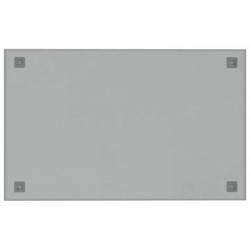 Wall-Mounted Magnetic Board 80x50 cm - Tempered Glass | HipoMarket