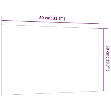 Wall-Mounted Magnetic Board 80x50 cm - Tempered Glass | HipoMarket