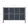 Garden Gate Steel 350x200 cm Anthracite - Durable & Secure