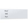 Wall-Mounted Magnetic Board - White Tempered Glass 80x30 cm