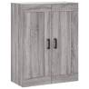 Stylish Highboard Grey Sonoma - Engineered Wood Storage