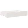 Under-Bed Drawers 2 pcs White - Solid Pine Storage Solution