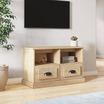 Stylish TV Cabinet Sonoma Oak | 80x35x50 cm | Hipomarket