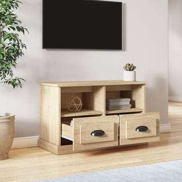 Stylish TV Cabinet Sonoma Oak | 80x35x50 cm | Hipomarket