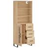 Highboard Sonoma Oak - Stylish Storage Solution | HipoMarket