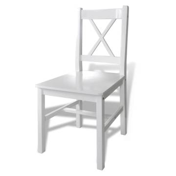 5 Piece White Dining Set - Elegant & Durable | Hipo Market