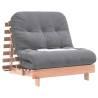 Futon Sofa Bed with Mattress - Solid Wood & Adjustable Backrest