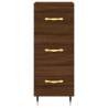 Stylish Highboard Brown Oak - 34.5x34x180 cm Engineered Wood