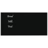 Wall-mounted Magnetic Board Black 60x30 cm - Stylish & Durable