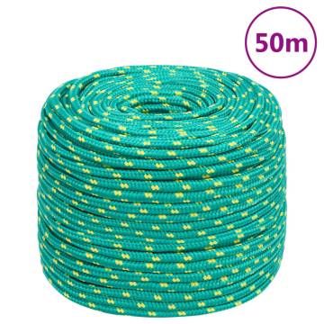 Boat Rope Green 8mm 50m Polypropylene - Durable & Versatile