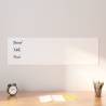  Wall-mounted Magnetic Board White 100x30 cm Tempered Glass Colour white Size 100 x 30 cm Model without accessories 