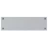 Wall-Mounted Magnetic Board White 100x30 cm - Tempered Glass