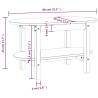 Elegant White Coffee Table - Solid Pine 80x45 cm