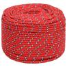 Boat Rope Red 8mm 50m Polypropylene for Sailing & Boating