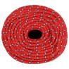 Boat Rope Red 8mm 50m Polypropylene for Sailing & Boating