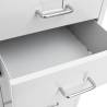 Mobile File Cabinet Grey - Durable Metal 8 Drawer Storage