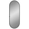 Elegant Black Oval Wall Mirror 40x15 cm | Hipomarket