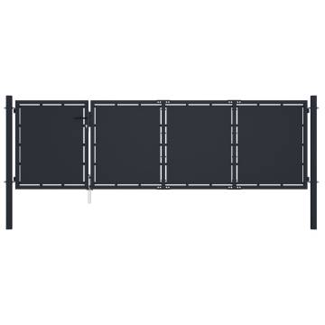 Garden Gate Steel 350x100 cm Anthracite - Durable & Secure