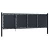 Garden Gate Steel 350x100 cm Anthracite - Durable & Secure